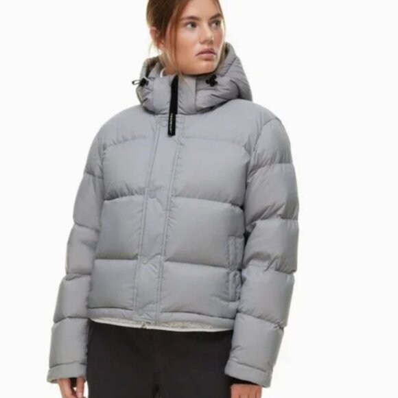 Aritzia Jackets & Blazers - Aritzia Super Puff Shorty Marble Gray XS